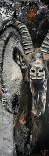 Animal Souls - Felsengrund by Silvia Lehmann, Painting for Sale on Select