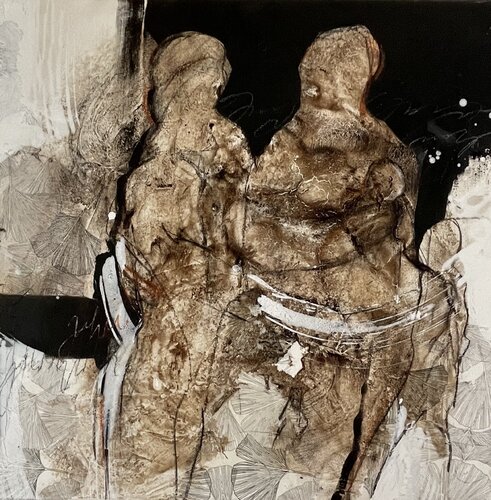 familienzeit by Silvia Lehmann, Painting for Sale on Select