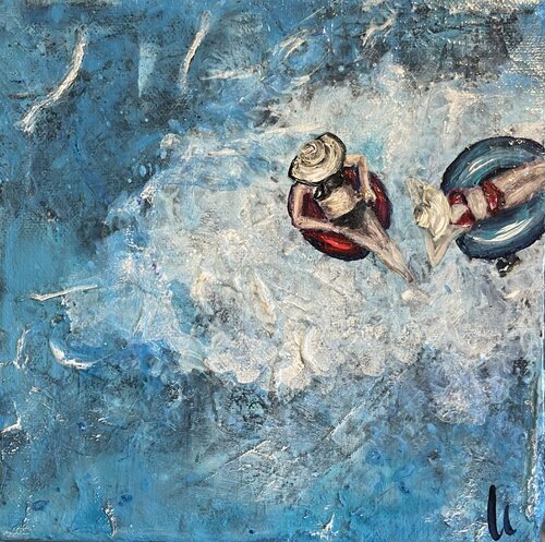 Close, Yet Drifting by Silvia Lehmann, Painting for Sale on Select