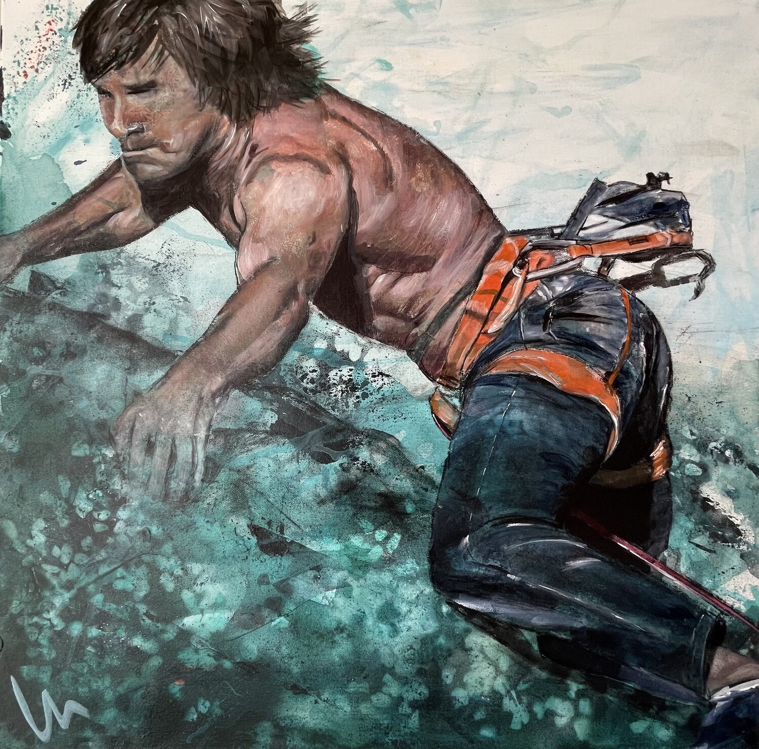 Motion Series - Determination Silvia Lehmann Original painting for sale