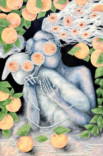 A Dialogue with Kadishman (Part II) by Oksana Alekhina, Painting for Sale on Select