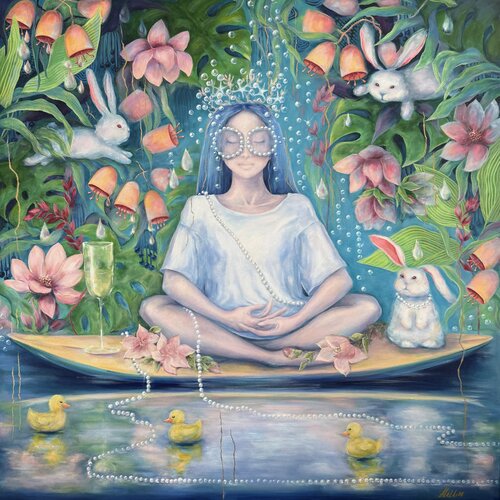 Moon Mood: Pisces von Oksana Alekhina, Malerei kaufen auf Select