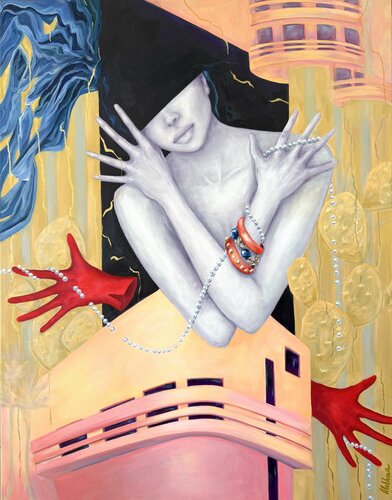 Unseen Pressure by Oksana Alekhina, Painting for Sale on Select