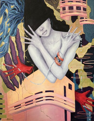 Unseen Pressure by Oksana Alekhina, Painting for Sale on Select