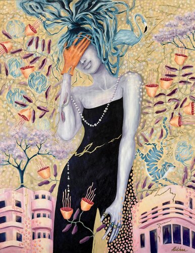 HIDDEN REALITY by Oksana Alekhina, Painting for Sale on Select