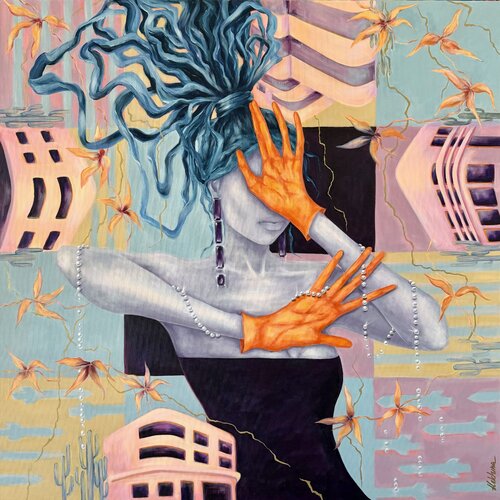 Inner Alert by Oksana Alekhina, Painting for Sale on Select