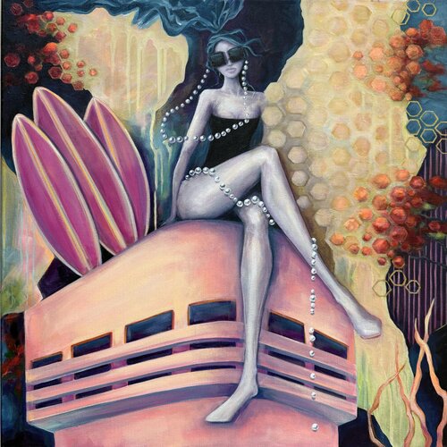 Rooftop State by Oksana Alekhina, Painting for Sale on Select