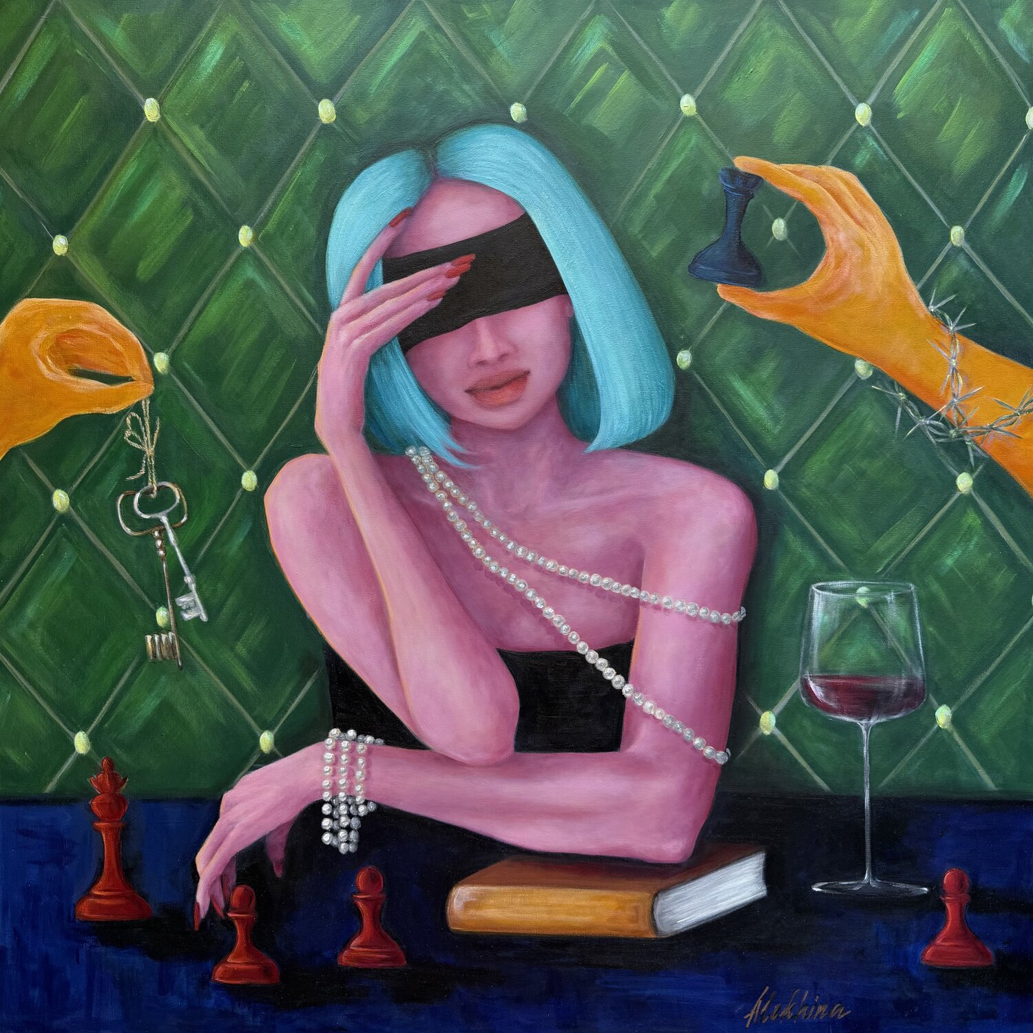 LADY why Oksana Alekhina Original painting for sale