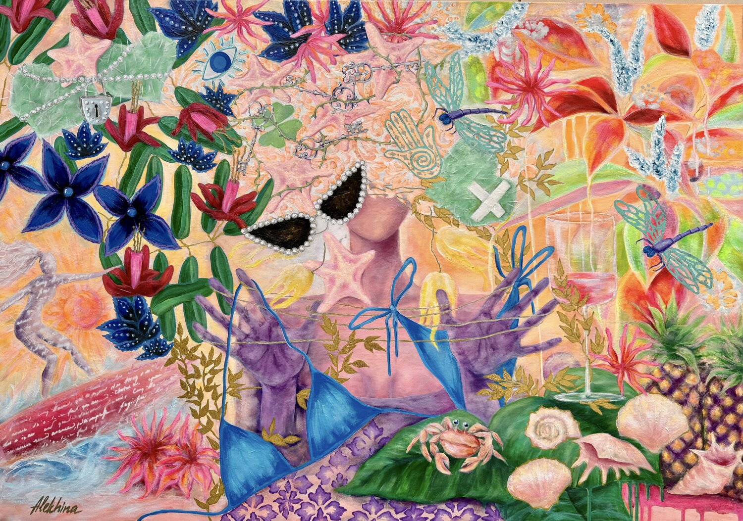 Summer Glow Oksana Alekhina Original painting for sale