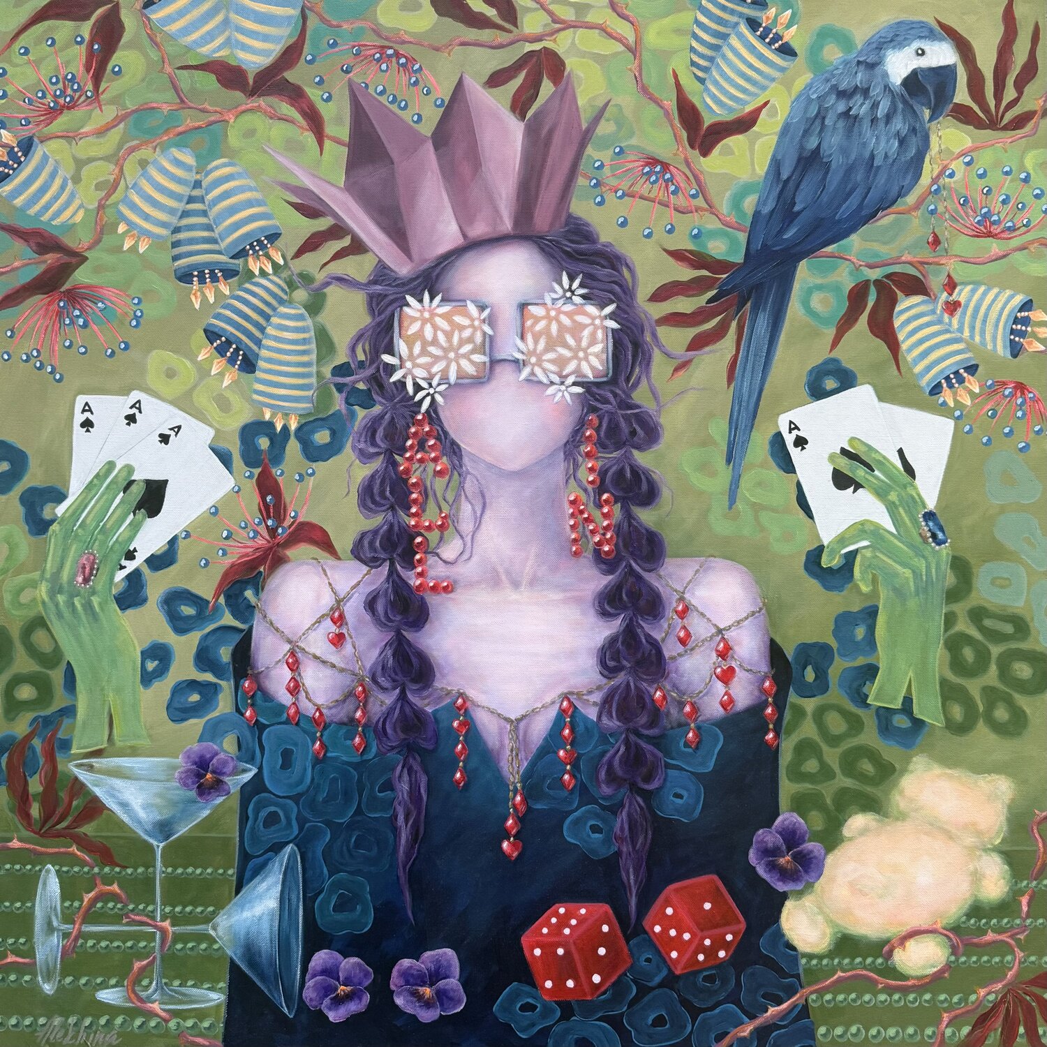 Game Without Rules Oksana Alekhina Original painting for sale