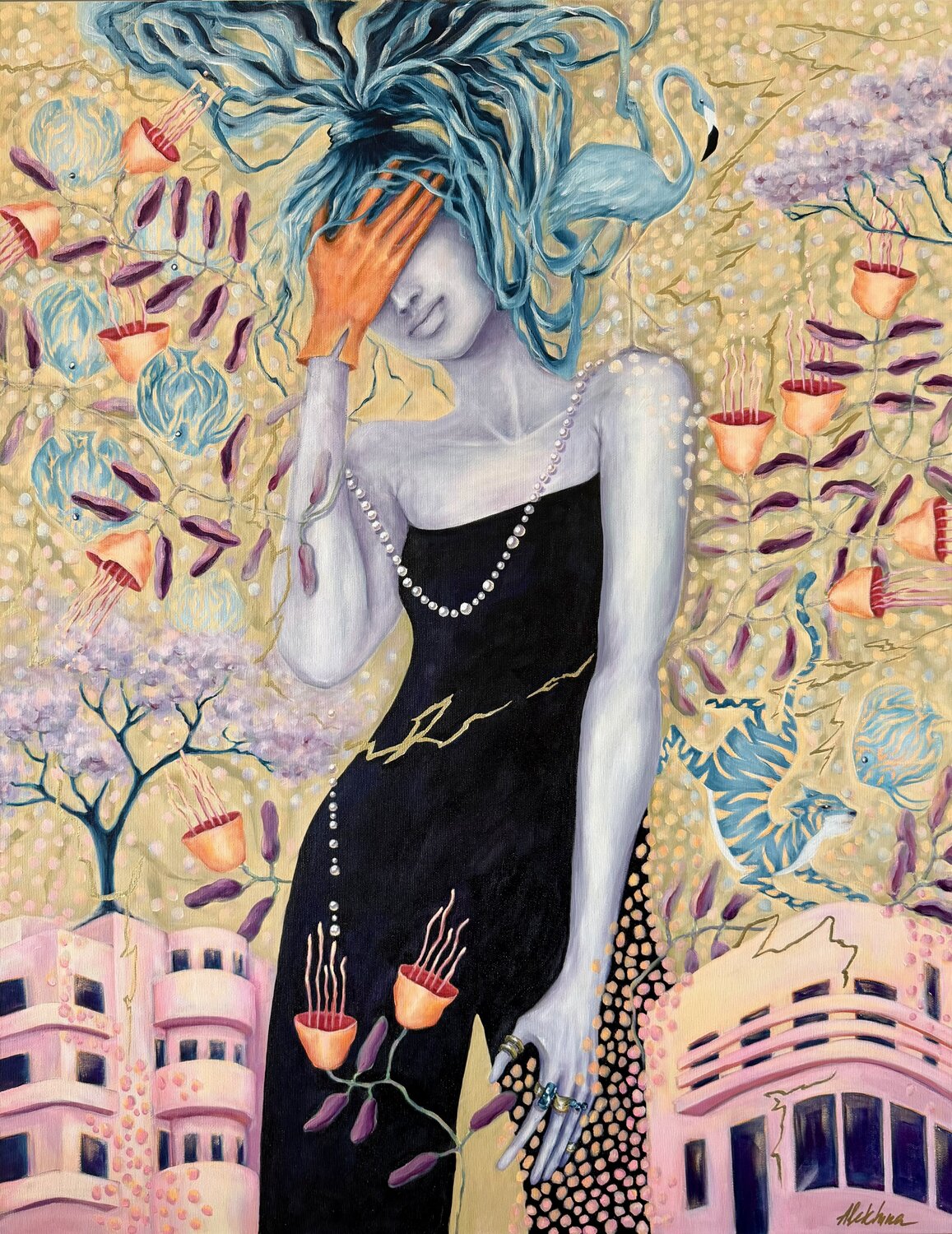 HIDDEN REALITY Oksana Alekhina Original painting for sale