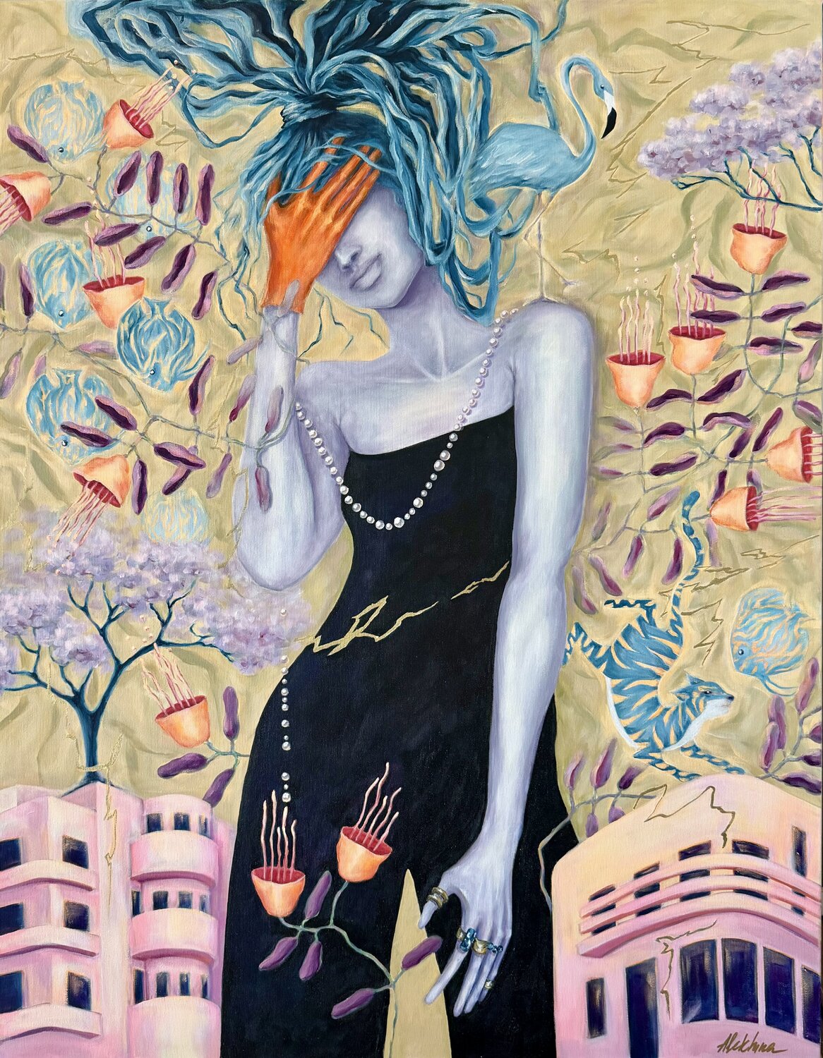 HIDDEN REALITY Oksana Alekhina Original painting for sale