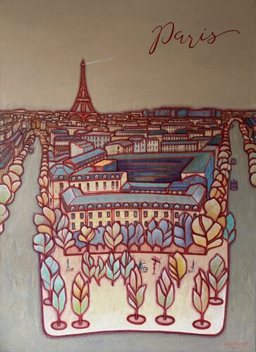 Sounds of Paris by Mary Voloshyna, Painting for Sale on Select