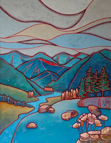 Nature is holding its breath by Mary Voloshyna, Painting for Sale on Select