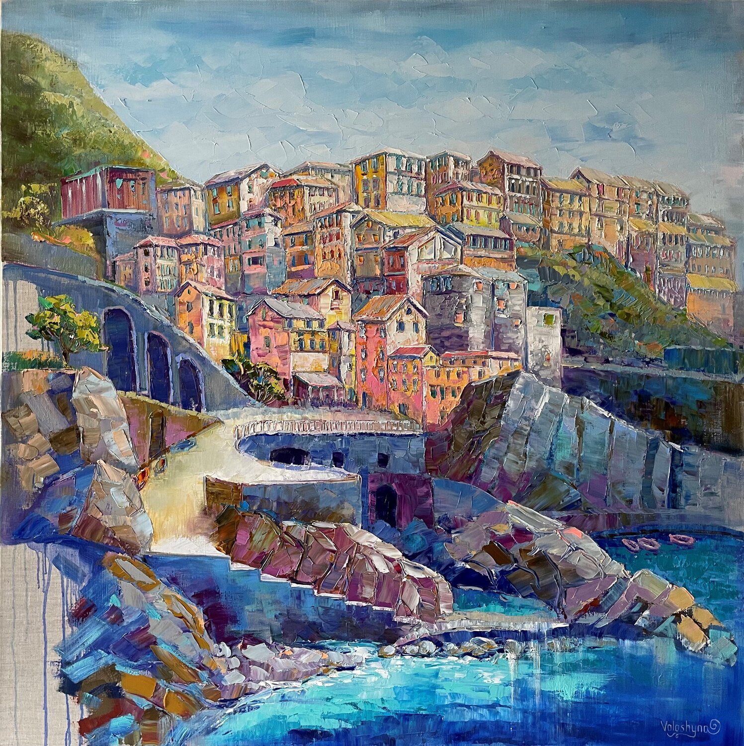 SEA COAST Mary Voloshyna Original painting for sale