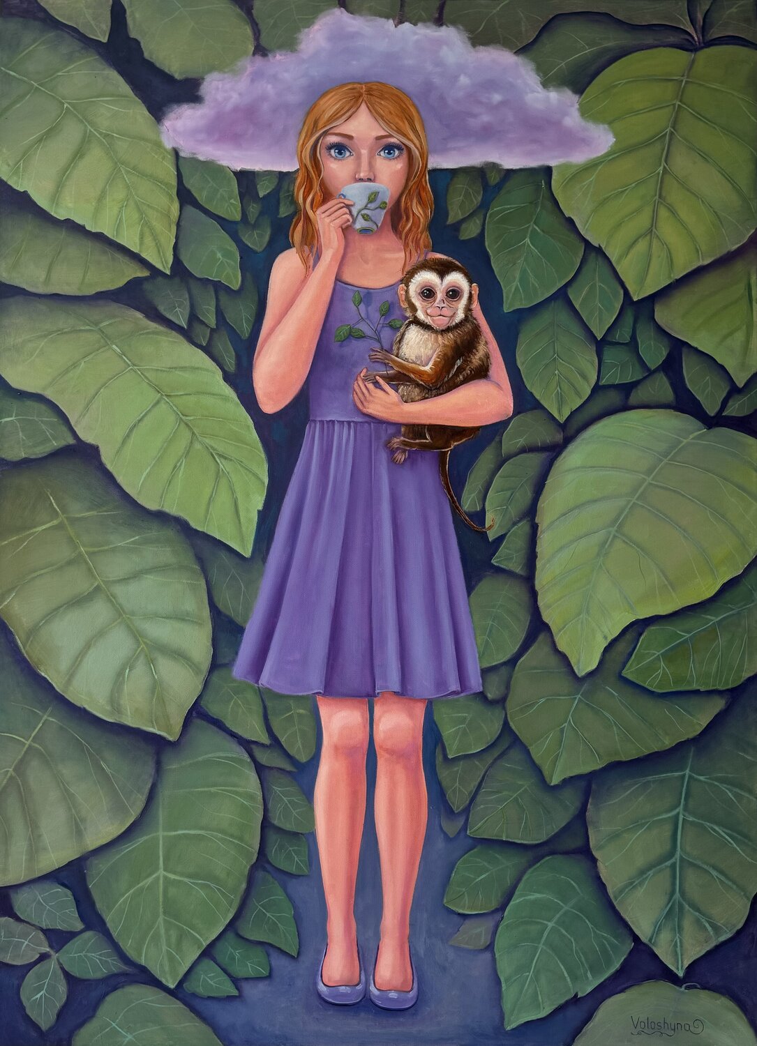 The quiet magic of everyday life Mary Voloshyna Original painting for sale