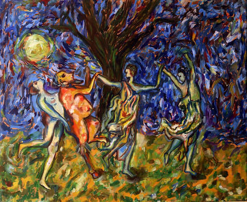 La danza delle Janare by Rosario Annunziata, Painting for Sale on Select
