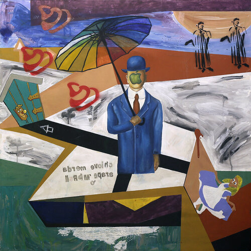 Apri l'ombrello by Rosario Annunziata, Painting for Sale on Select
