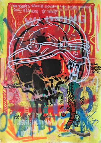 Besieged by idiocy by Rosario Annunziata, Painting for Sale on Select