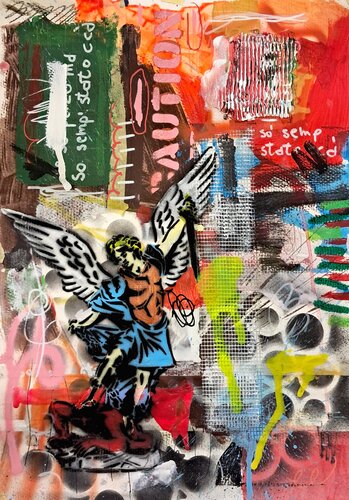 Caution by Rosario Annunziata, Painting for Sale on Select