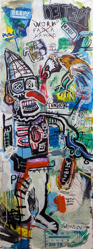 Prometeo Precario (Work ≠ Lavoro) Dittico I by Rosario Annunziata, Painting for Sale on Select