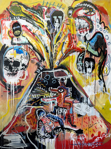 Cave Canem - Il custode dei dormienti by Rosario Annunziata, Painting for Sale on Select