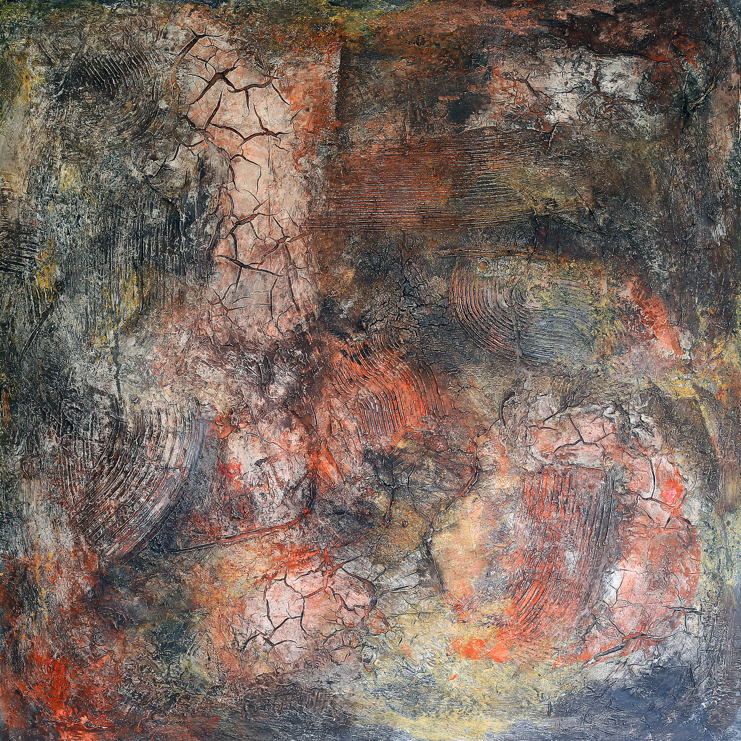 Fra le crepe dell'anima (1 Premio Pittura Città di Biella, Esposto all'interno della collettiva Ferite 2022) Rosario Annunziata Original painting for sale