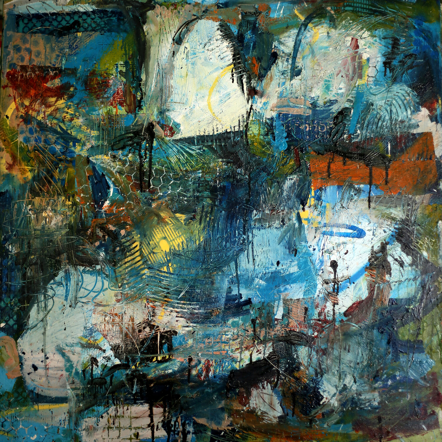Dalla Serie "L'idea dell'essere" II Rosario Annunziata Original painting for sale