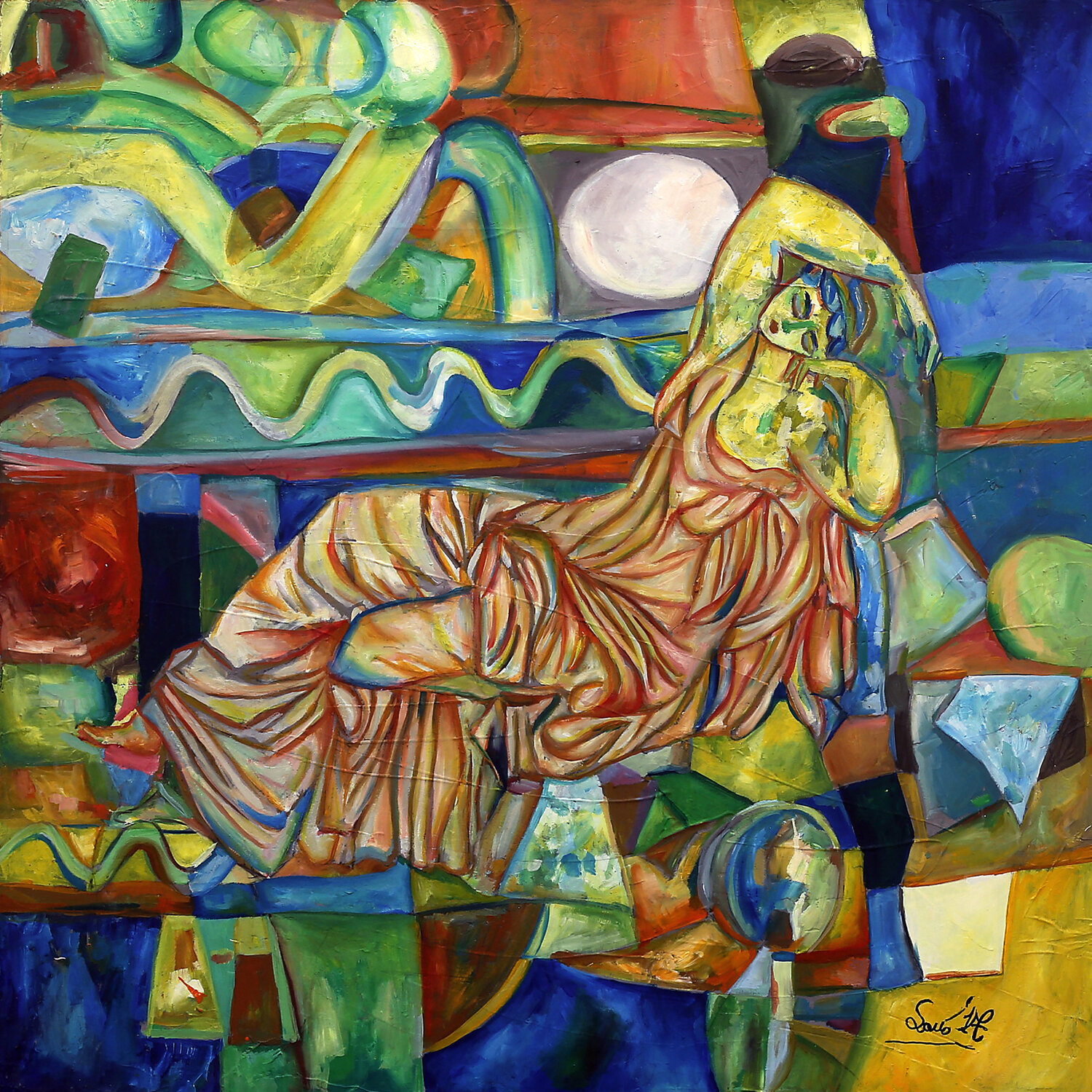 Il sogno di Venere Rosario Annunziata Original painting for sale