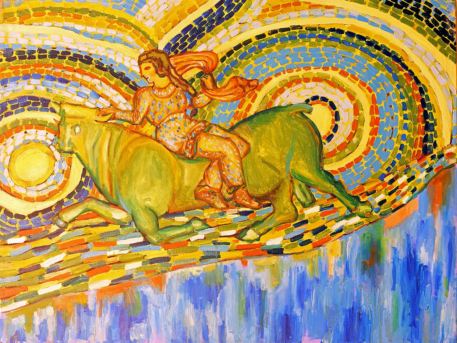Il ratto di Europa Rosario Annunziata Original painting for sale