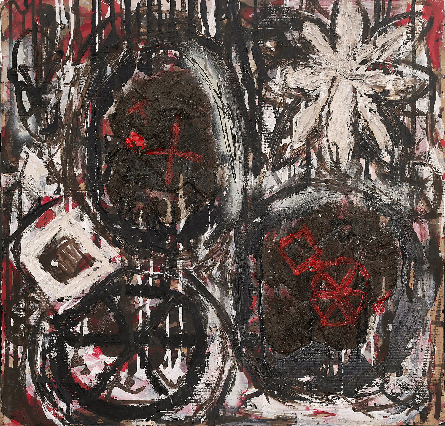 Geometrie osche Rosario Annunziata Original painting for sale