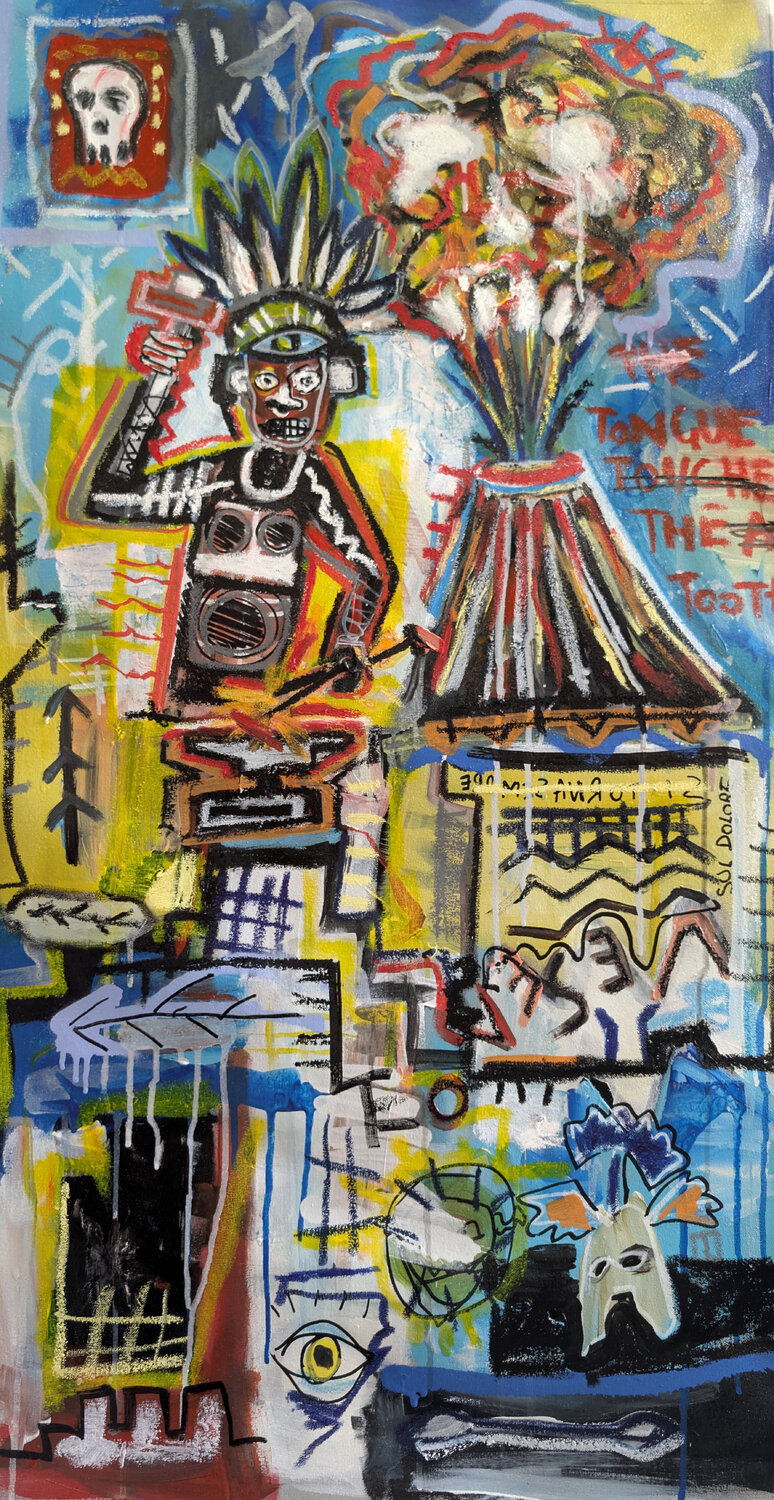 L'Officina della Memoria Rosario Annunziata Original painting for sale