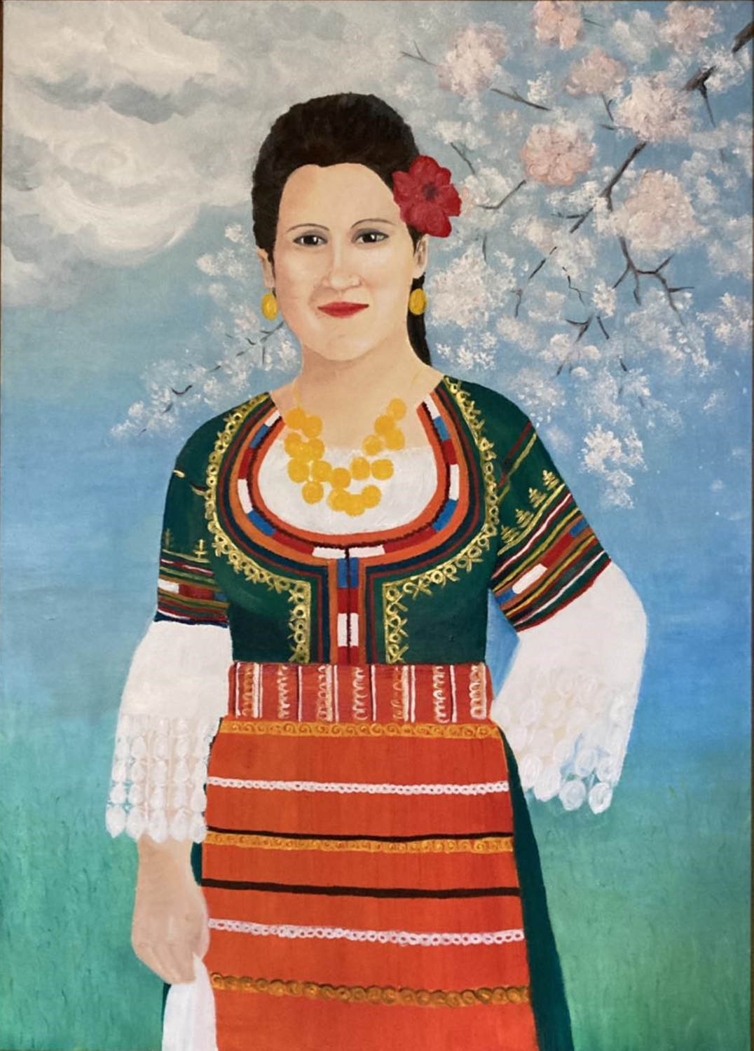 Portrait of Asya Miglena Dyankova Original painting for sale