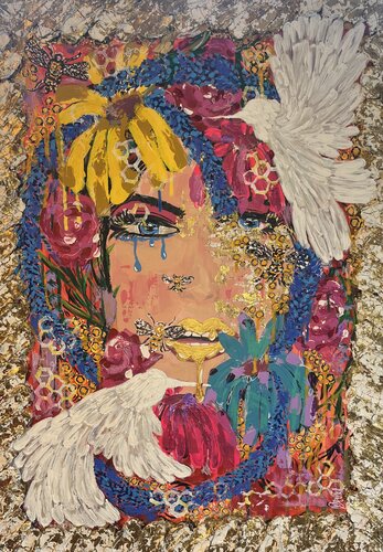 Belleza en la adversidad by Cristhy Hernandez, Painting for Sale on Select