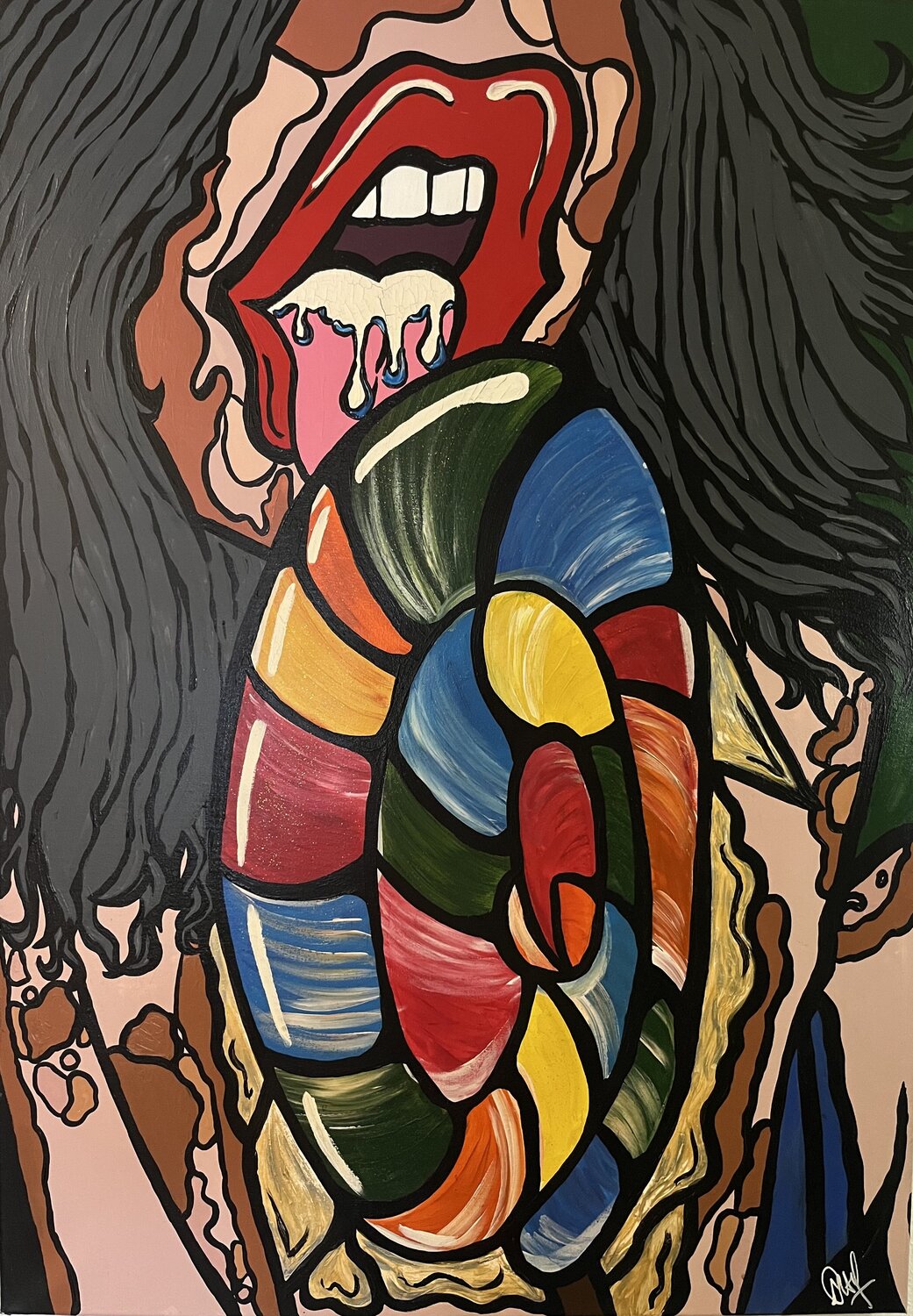 Tentaciones Cristhy Hernandez Original painting for sale