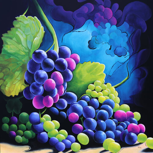Shades of Grapes by Timon Stork, Painting for Sale on Select