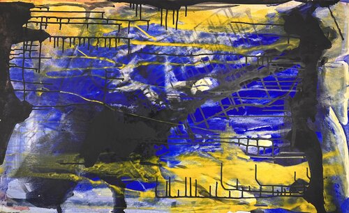 Eclipsing Horizons by Timon Stork, Painting for Sale on Select