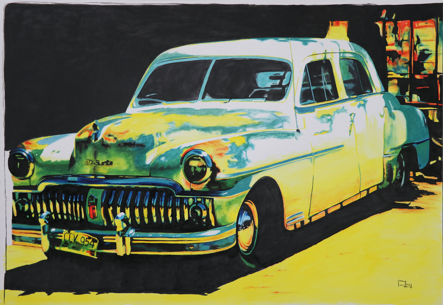 Good old Times Timon Stork Original painting for sale