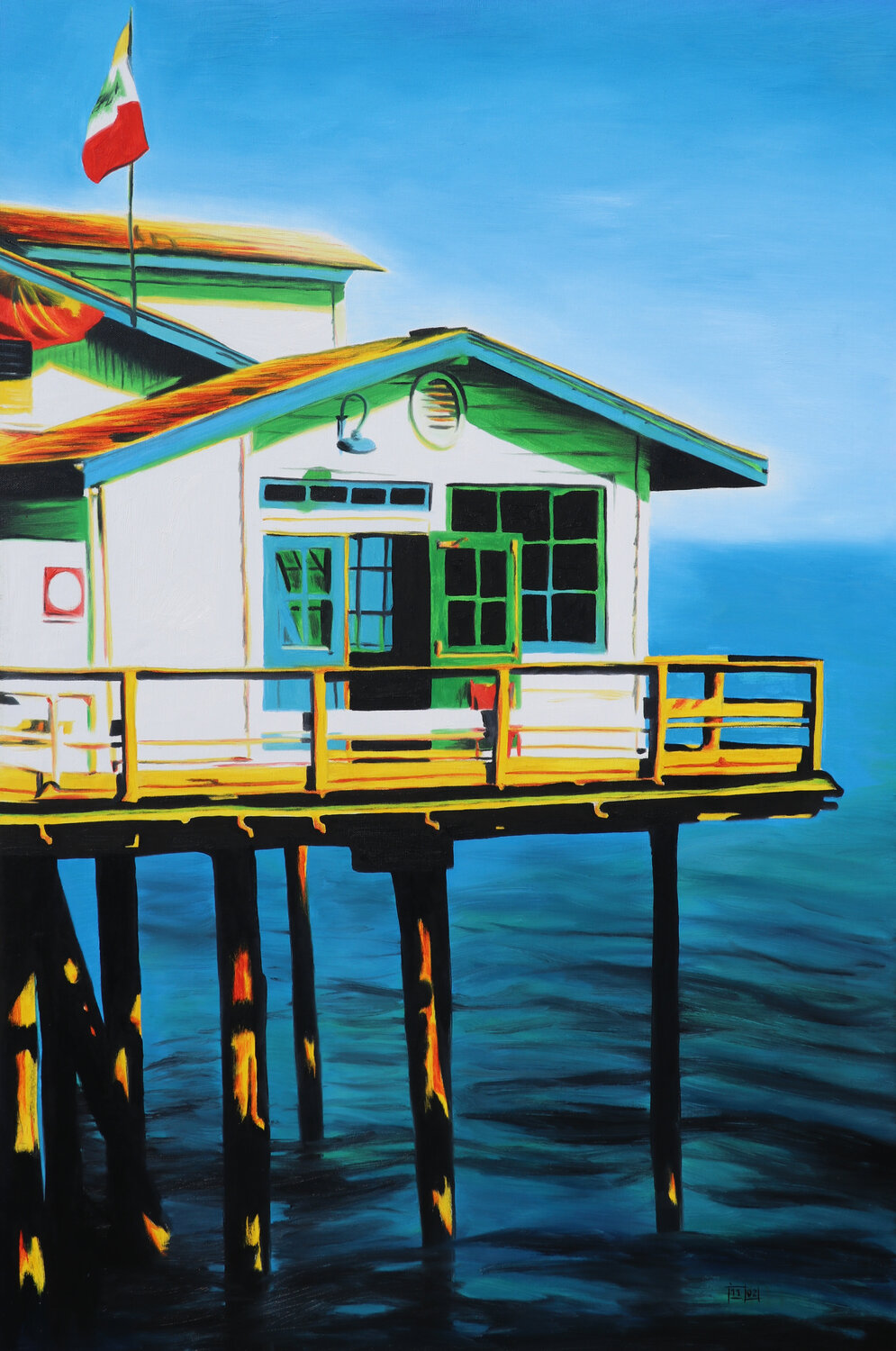 Pier`s Perspective Timon Stork Original painting for sale