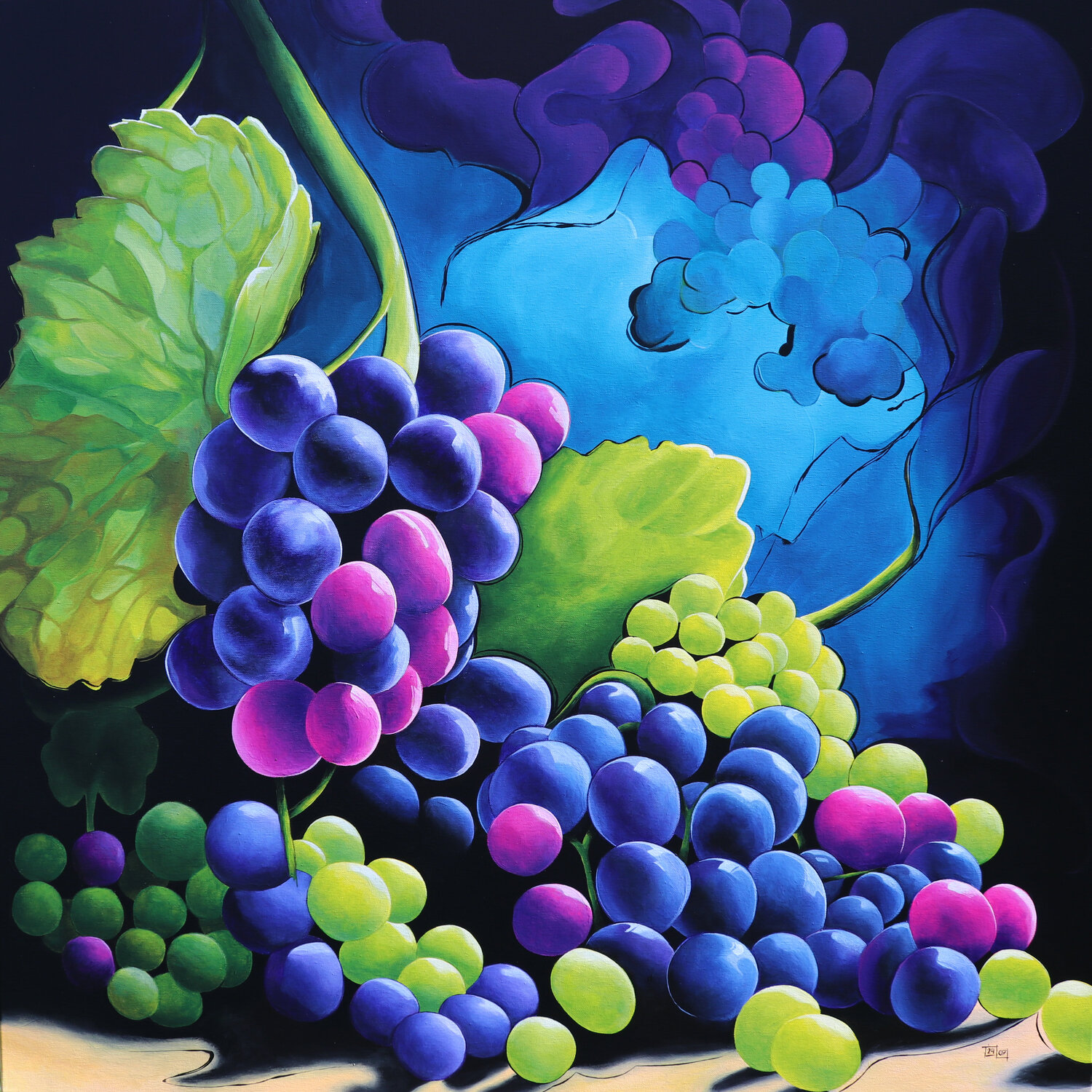 Shades of Grapes Timon Stork Original painting for sale