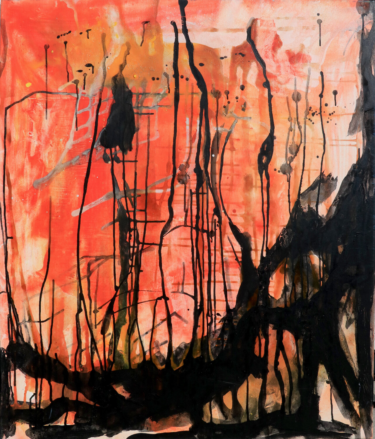 Wild Flames Timon Stork Original painting for sale
