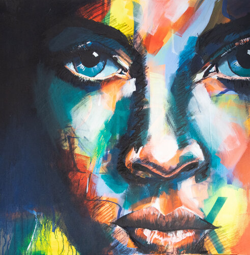 Frau I by Silke von Clarmann, Painting for Sale on Select