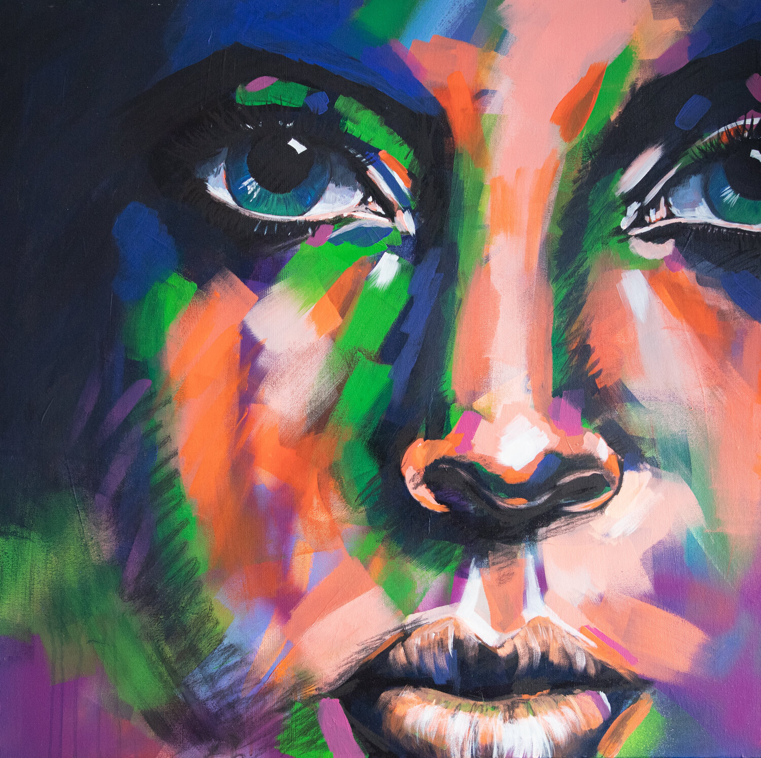 Frau II Silke von Clarmann Original painting for sale