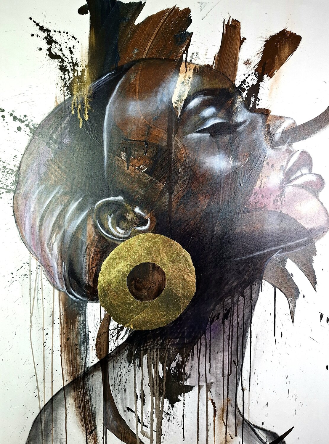 Die Tragende I Silke von Clarmann Original painting for sale
