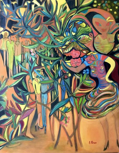 La Dance de SHIVA by Sylvie PERON, Painting for Sale on Select