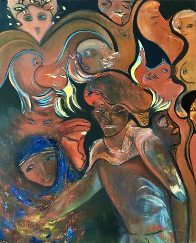 L'Enfer de DANTE by Sylvie PERON, Painting for Sale on Select