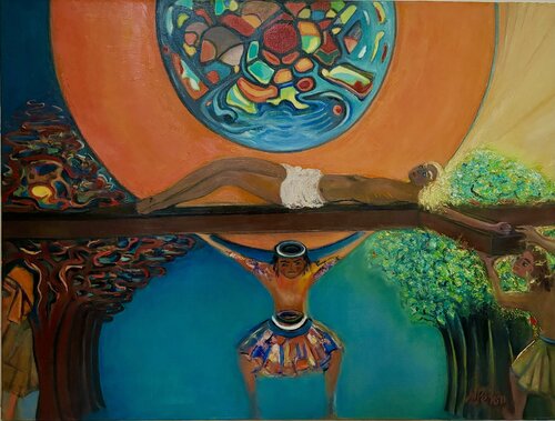 Le Christ by Sylvie PERON, Painting for Sale on Select