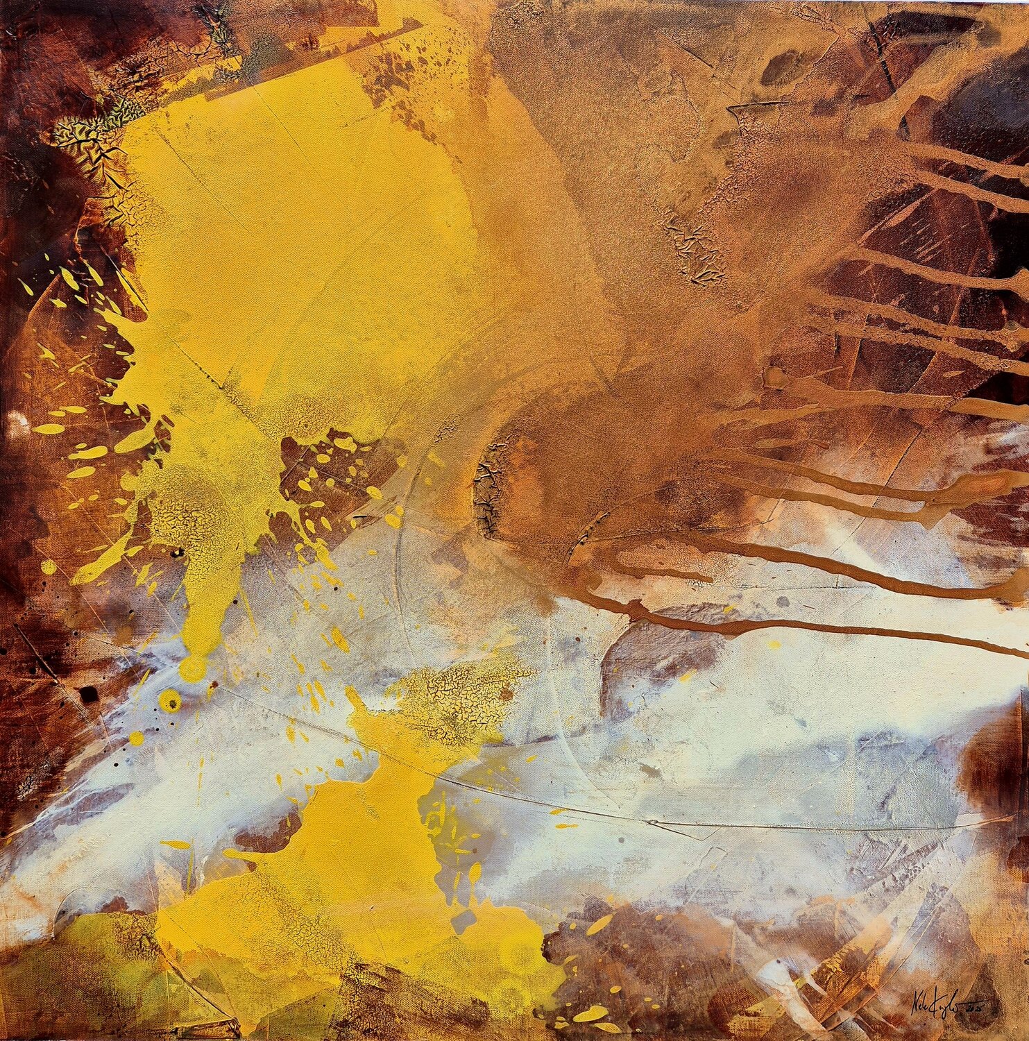 autumn comes II Nele Kugler Original painting for sale