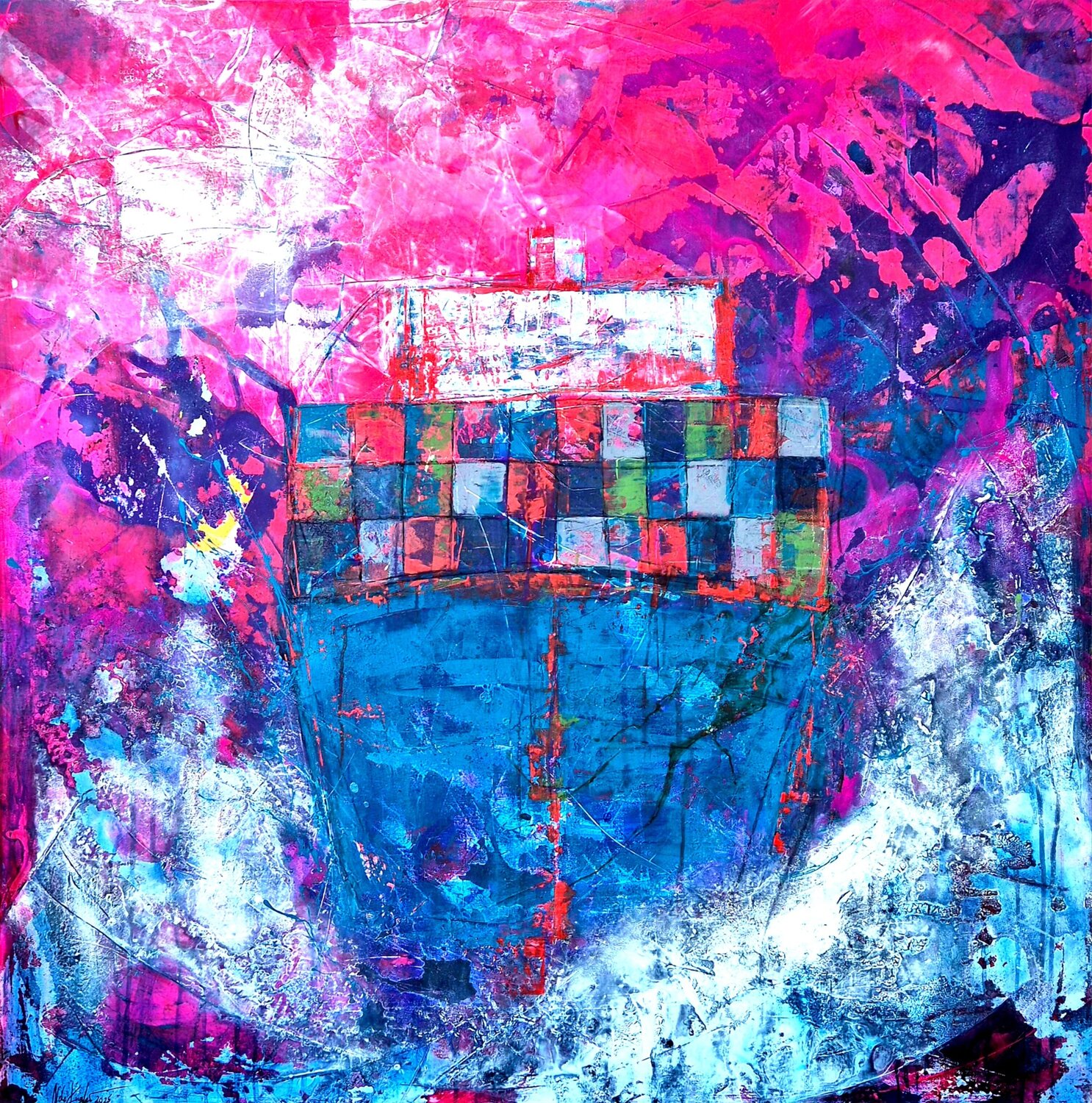 Pötte gucken Nele Kugler Original painting for sale