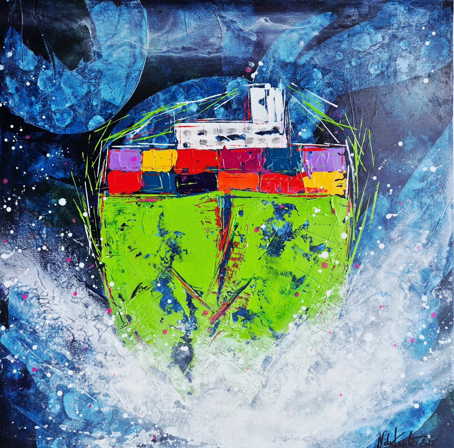 Pötte gucken VIII Nele Kugler Original painting for sale